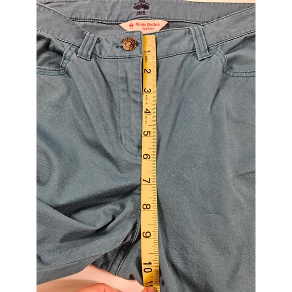 Brooks brothers red fleece teal career casual trousers size 10 * - Picture 7 of 8